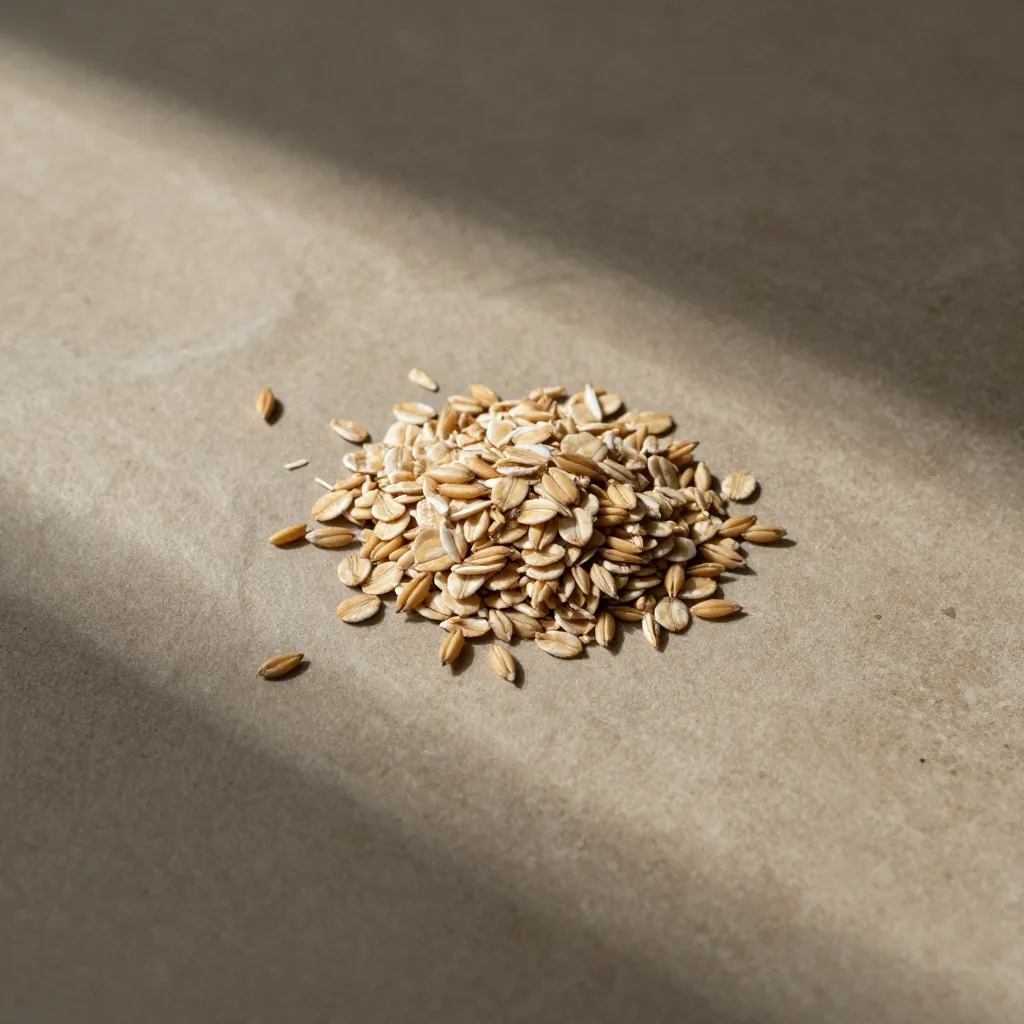 Whole grains on unbleached paper